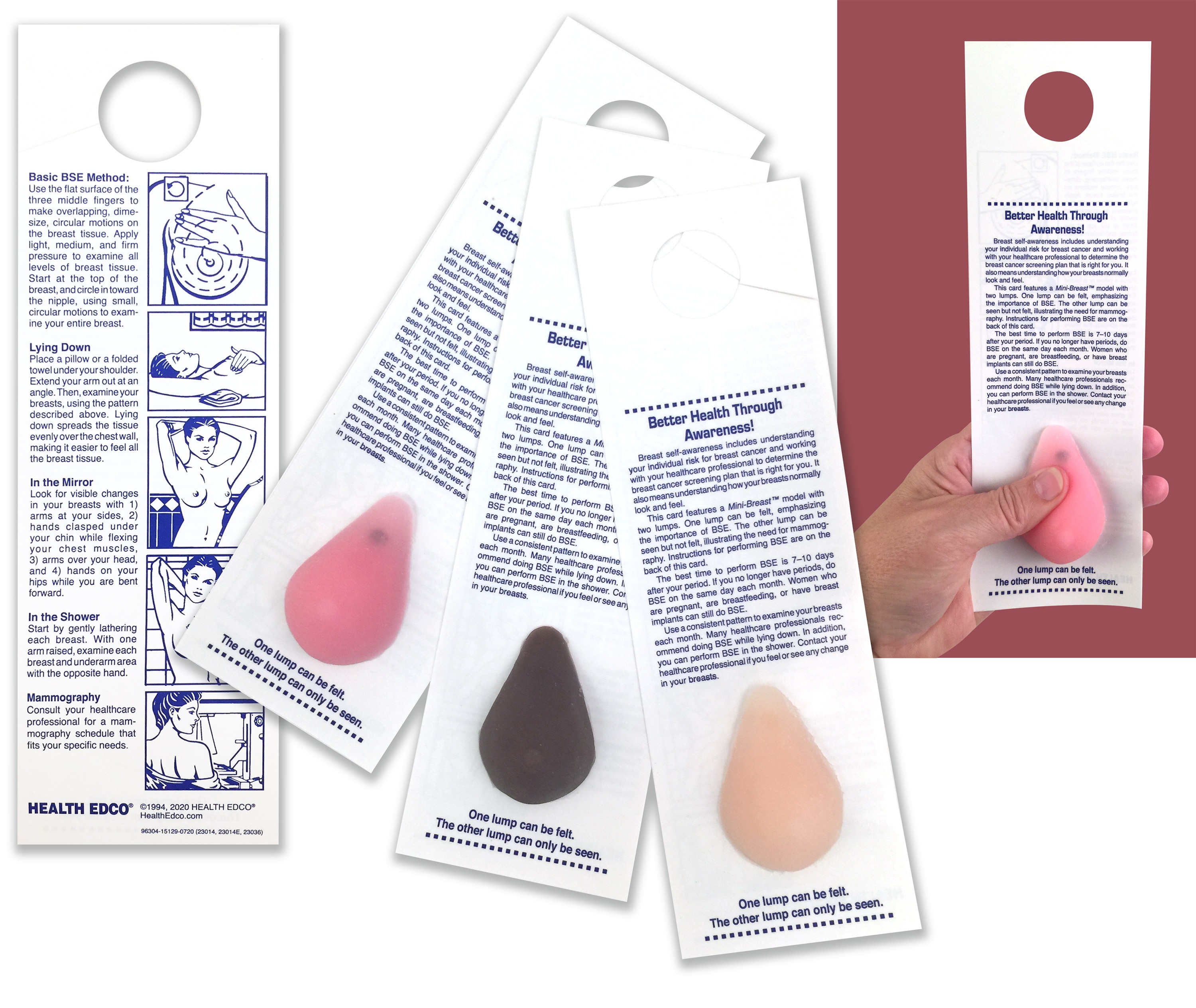 Mini Breast Shower Cards from Health Edco