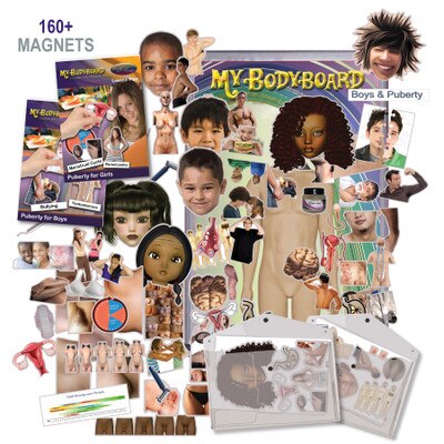 My BodyBoard Complete Puberty Set for sex and relationships education with magnets and magnetic board, Health Edco, 30318