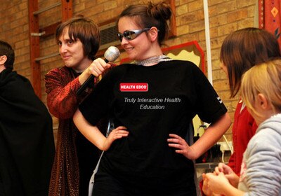 Health Theatre, actors playing out situations involving health topics, Health Edco, 37520