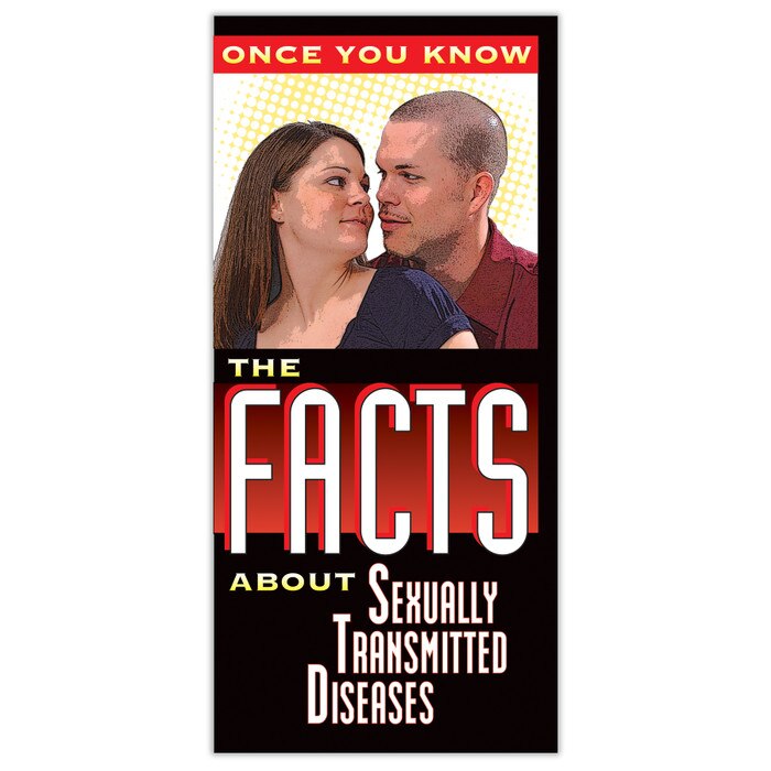 The Facts About STDs Pamphlet, health educationleaflet with 8 panels with information on multiple STIs, Health Edco, 38074
