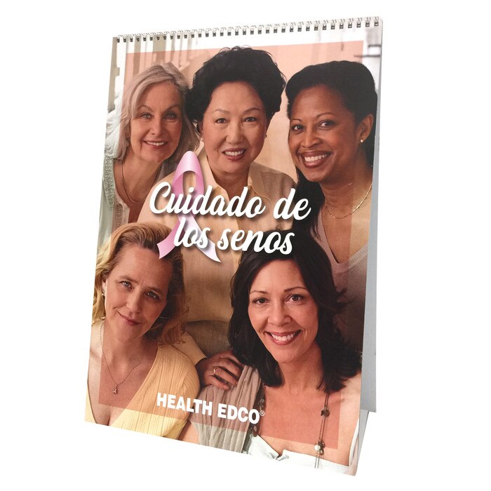 Breast Care Flip Chart, women's health education resource to teach about breast cancer screening, Health Edco, 43108