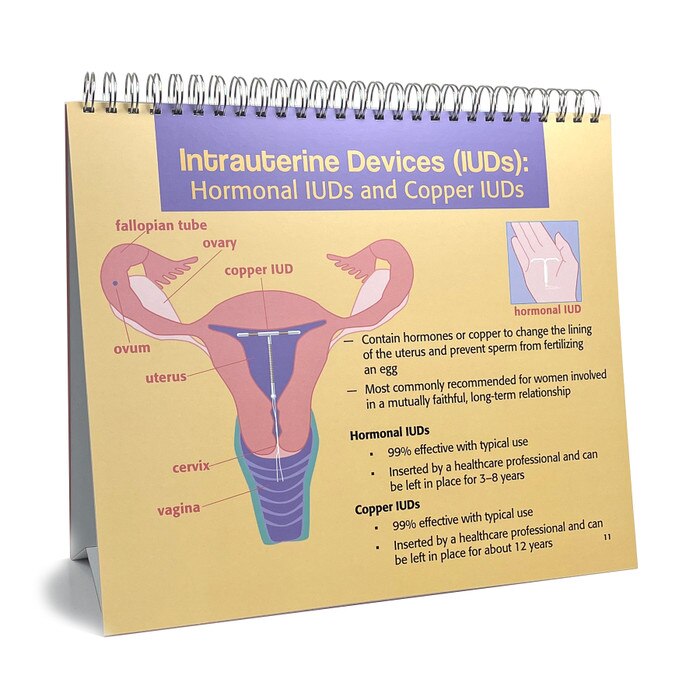 Understanding Birth Control Flip Chart, health education flip chart covering contraceptive methods, Health Edco, 43325
