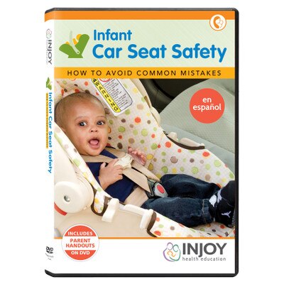 InJoy's Infant Care Seat Safety DVD, Spanish, available at Childbirth Graphics, early parenting education materials, 71491