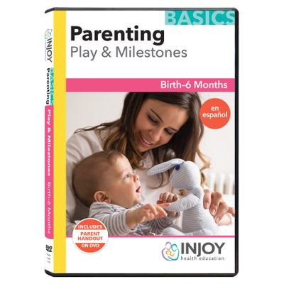 Parenting Basics: Play & Milestones Birth to 6 Months DVD, Spanish, available from Childbirth Graphics, teaching tools, 71521