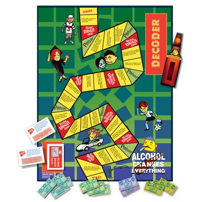 Alcohol Changes Everything Game, health education board game about the dangers of drinking alcohol, Health Edco, 79063