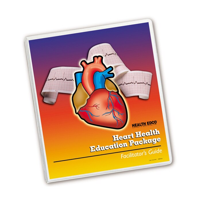Heart Health Education Package for health education by Health Edco, facilitator's guide to teach about heart health, 79372
